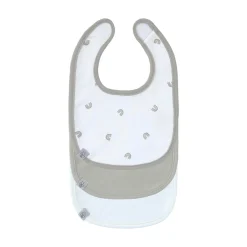 Lässig                    Lot de 3 bavoirs naissance    Arc En Ciel Taupe