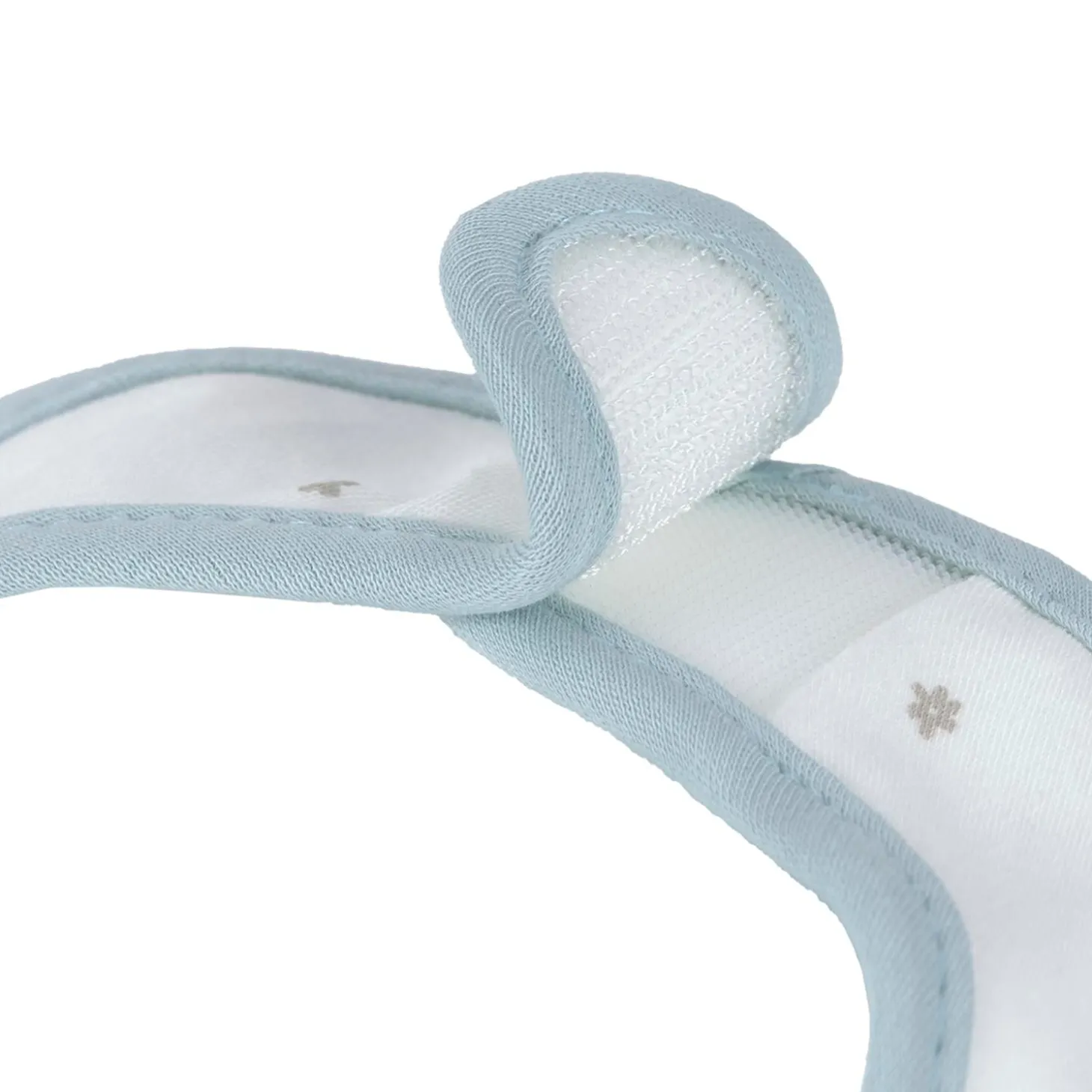 Lässig Lot de 3 bavoirs naissance Floral Bleu