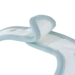 Lässig Lot de 5 bavoirs éponge Floral Bleu