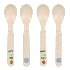 Lässig Lot de 4 cuillères Bleu Ciel