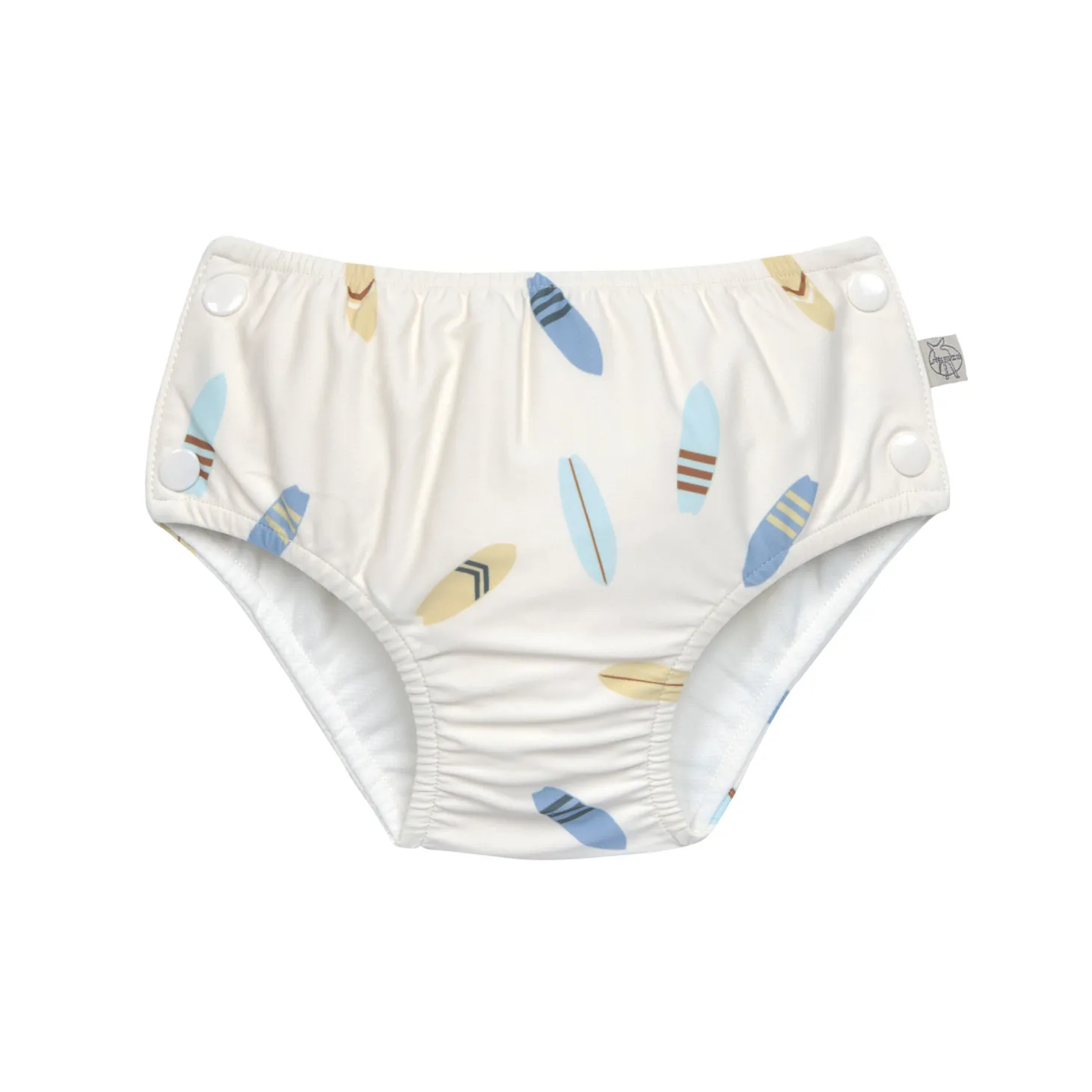 Lässig Maillot de bain anti-fuite Planches de surf Écru 7-12 mois