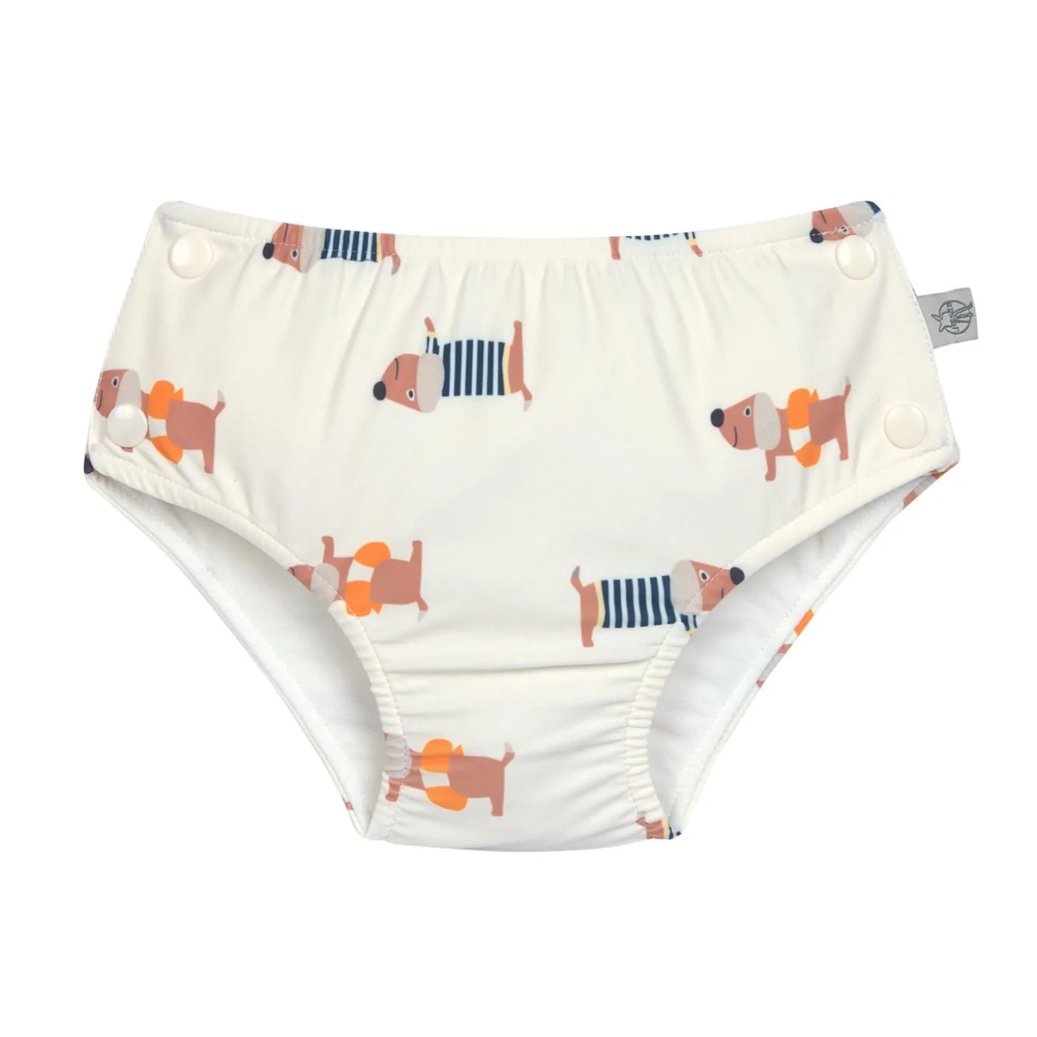 Lässig Maillot de bain anti-fuite Beach Chien Orange/ocean vert 7 - 12 mois