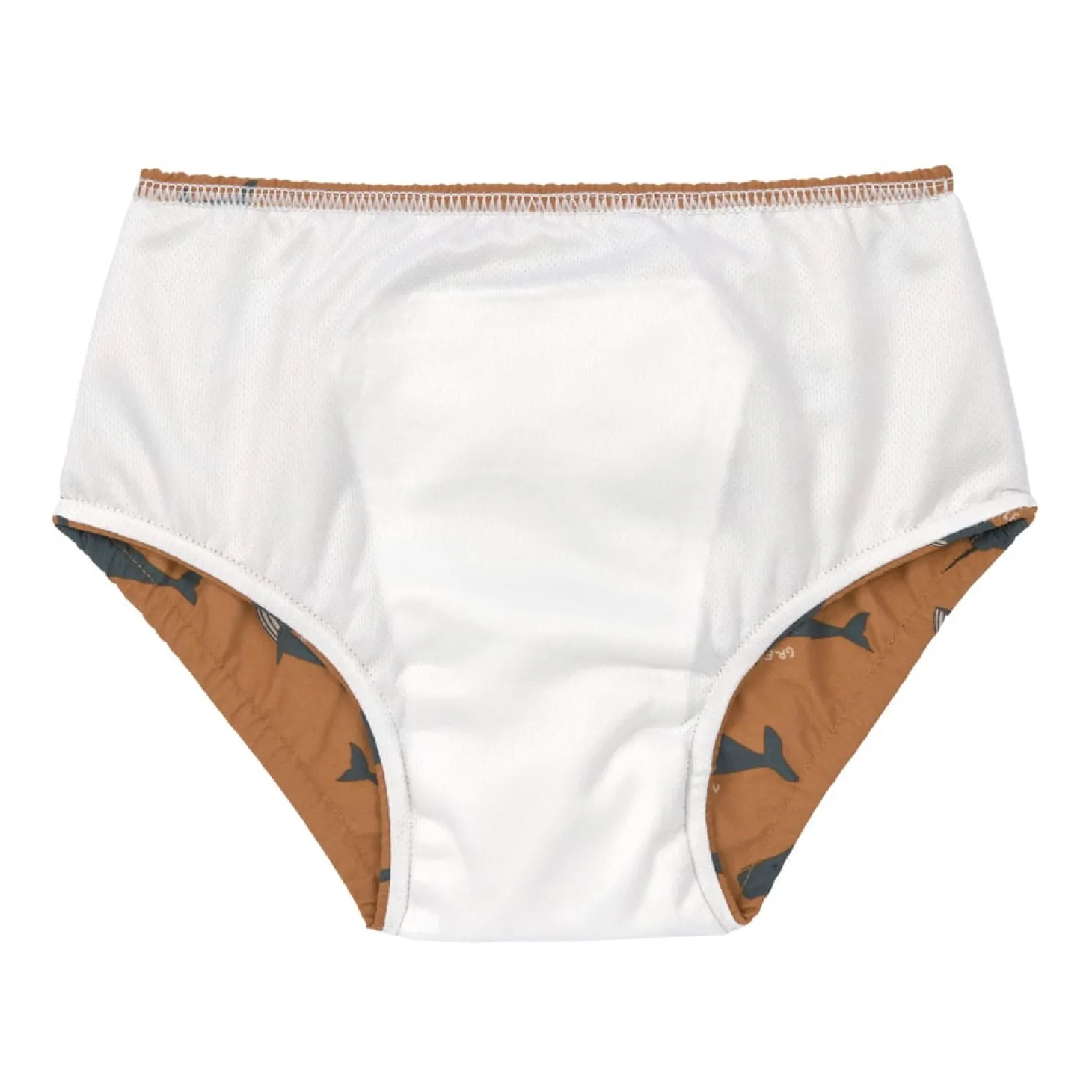 Lässig Maillot de bain couche Baleine Caramel 7-12 mois