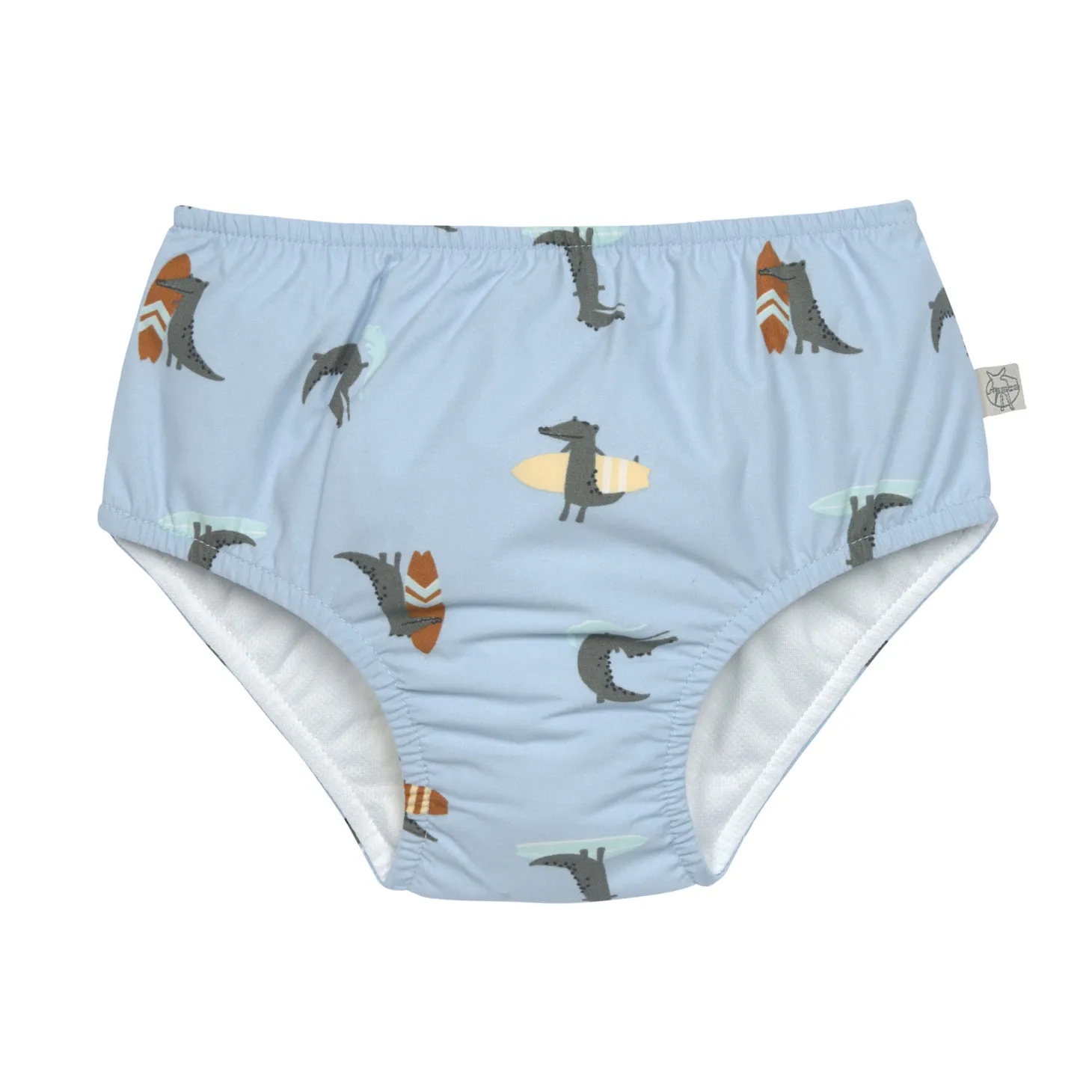 Lässig Maillot de bain couche Crocodile Bleu Ciel