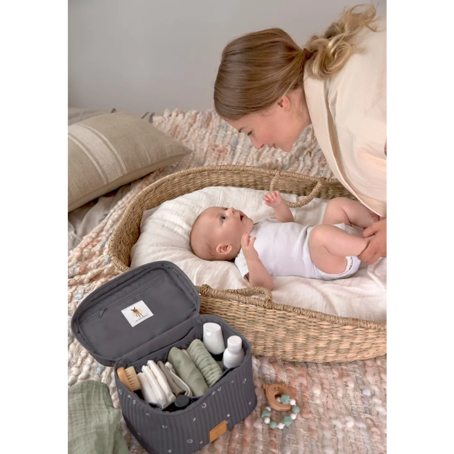 Lässig Panier nurserie nomade Universe Anthracite