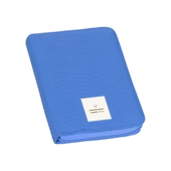 Lässig                    Pochette carnet de santé coutures à vagues    Bleu