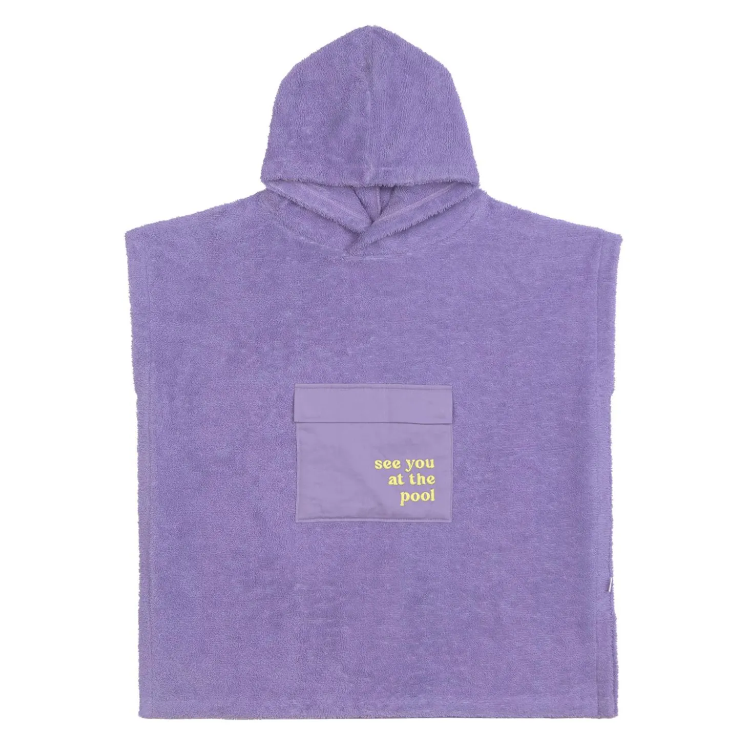 Lässig Poncho Surf en terry Violet