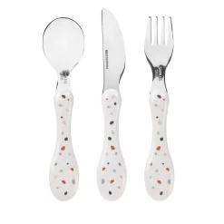 Lässig                    Set de couverts en inox Tiny Farmer Mouton/Oie    Multicolore