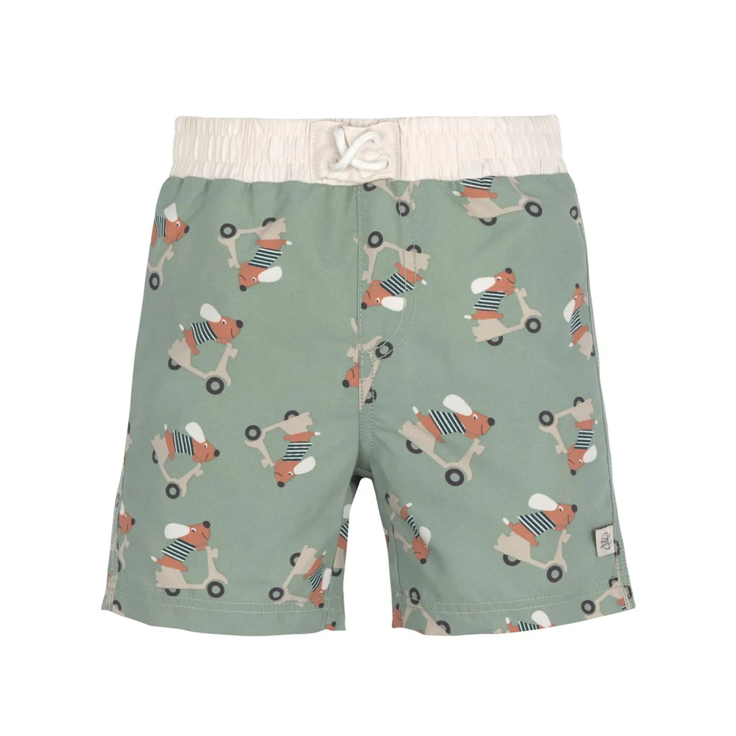Lässig Short de bain Scooter/Chien Vert