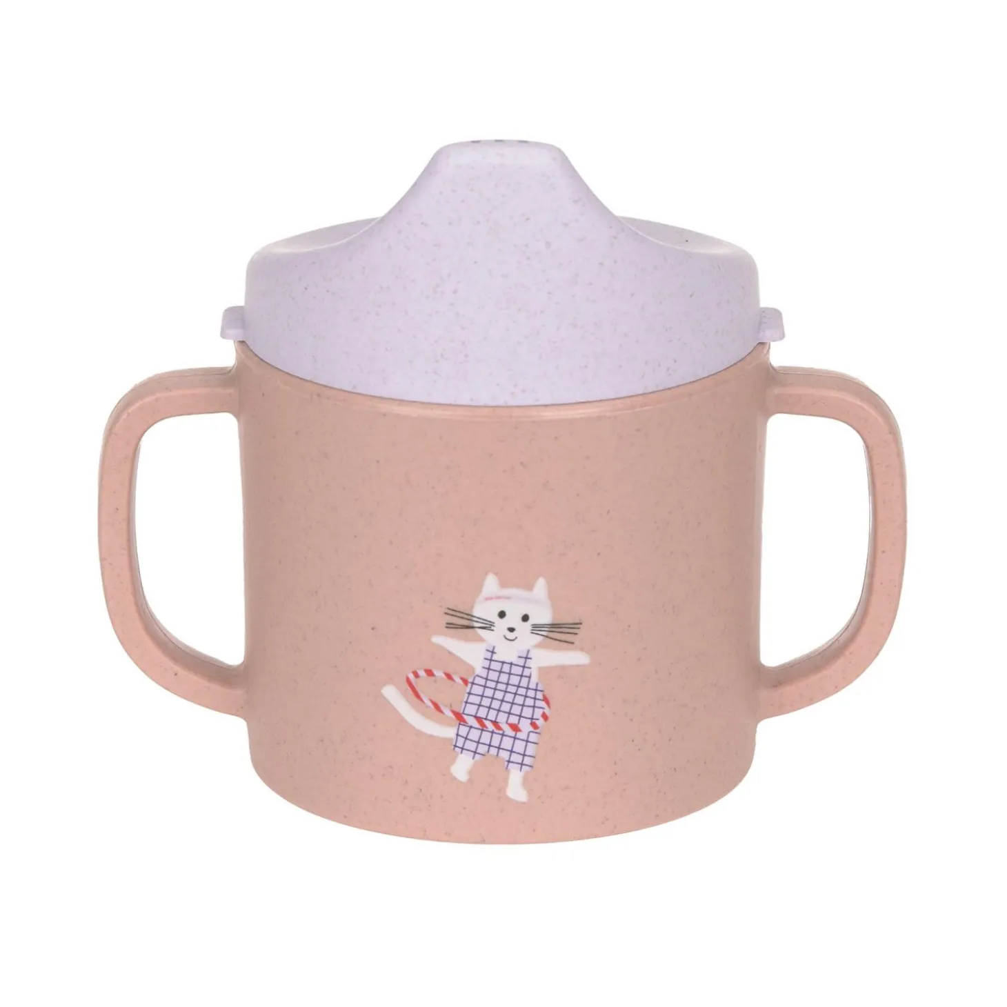 Lässig Tasse d´apprentissage PP/Cellulose Tiny Team Chat Rose