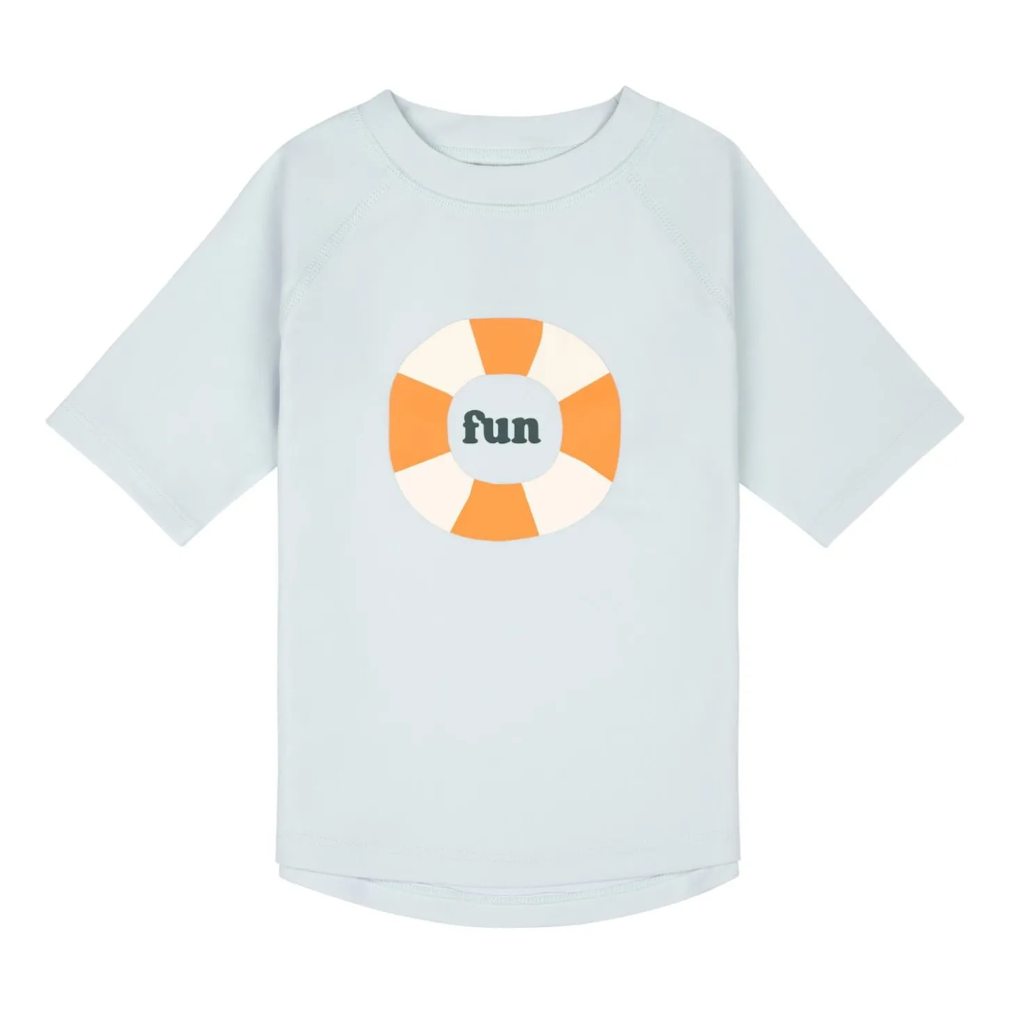 Lässig T-shirt anti-UV manches courtes Bouée Bleu