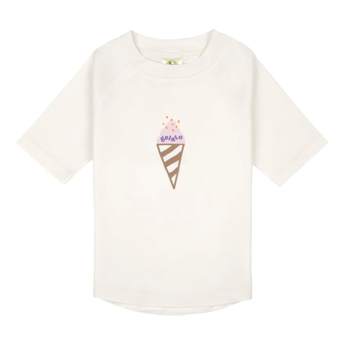 Lässig T-shirt anti-UV manches courtes Ice Cream Sel marin