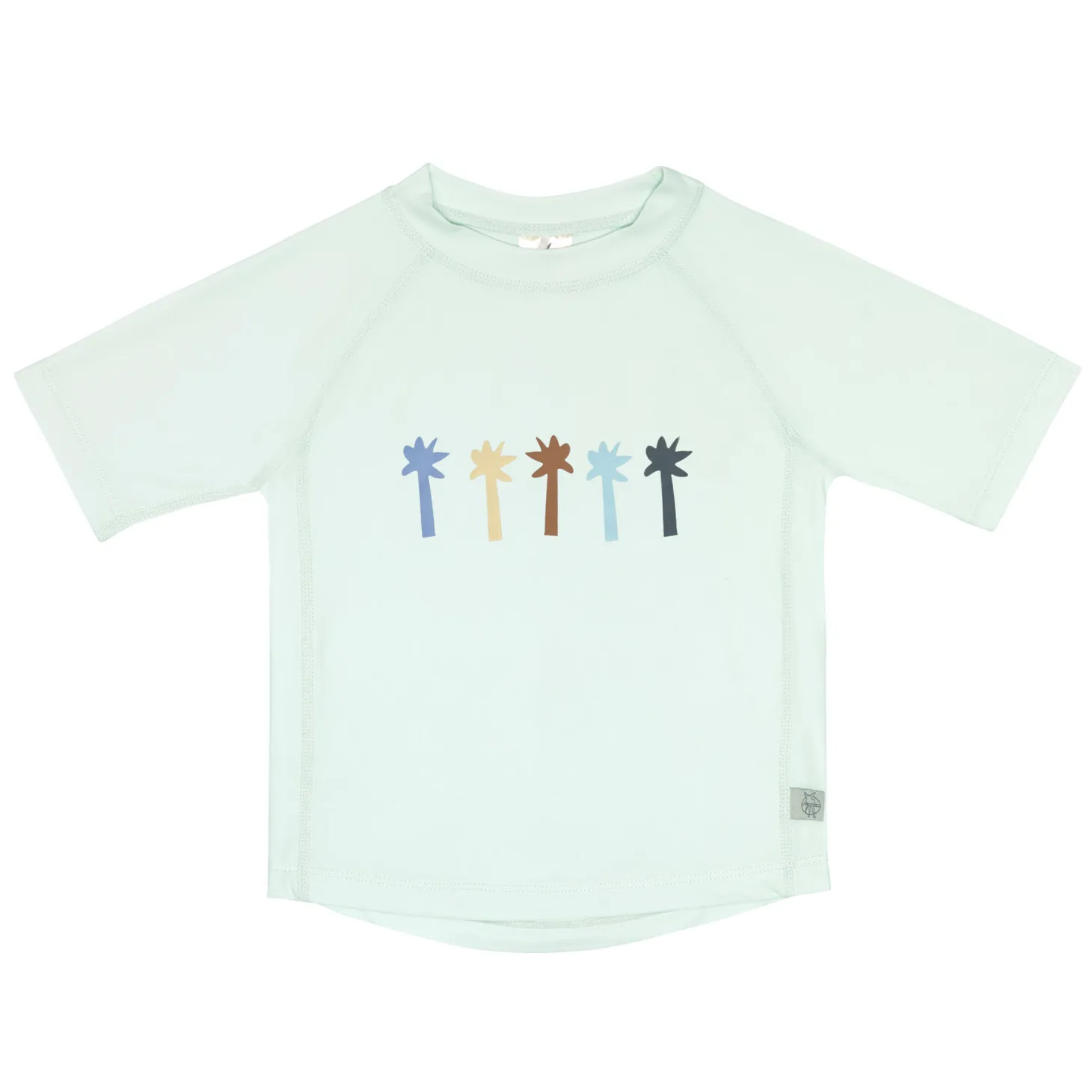 Lässig T-shirt anti-UV manches courtes Palmiers Vert écume