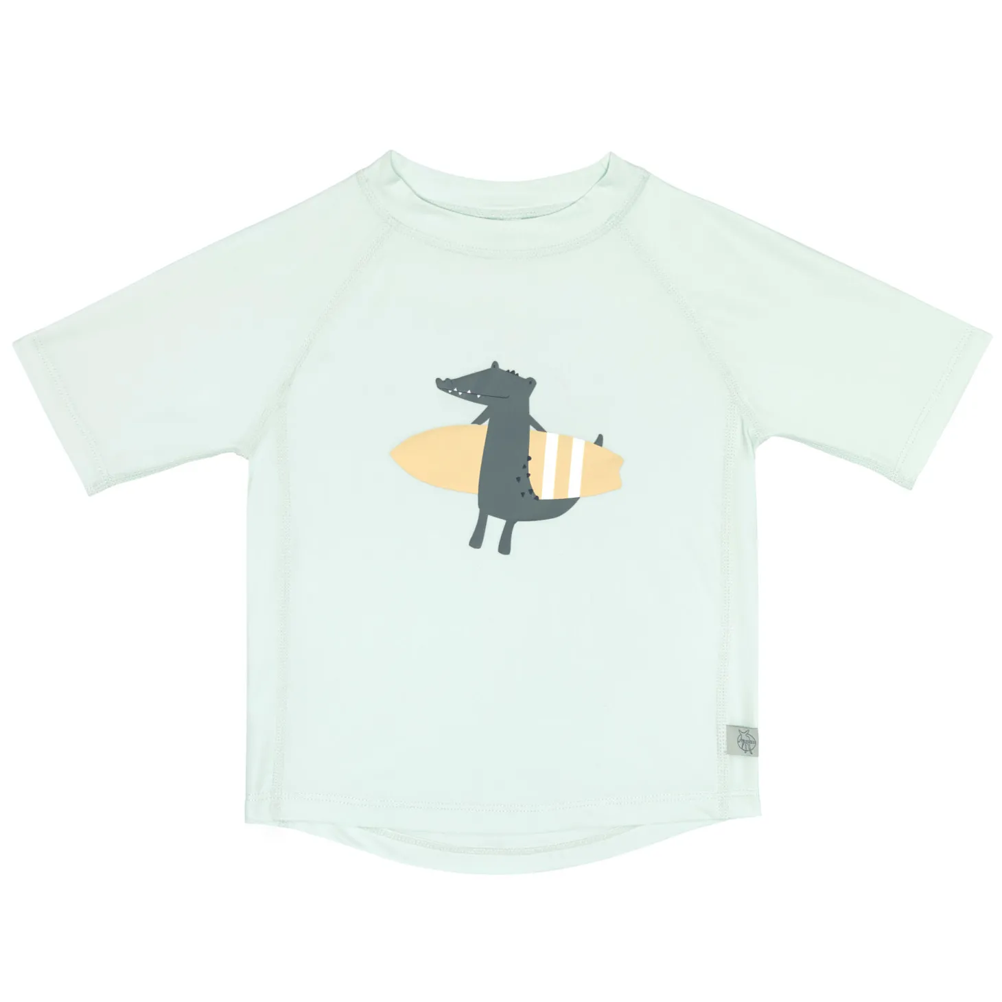 Lässig T-shirt anti-UV manches courtes Crocodile Vert écume