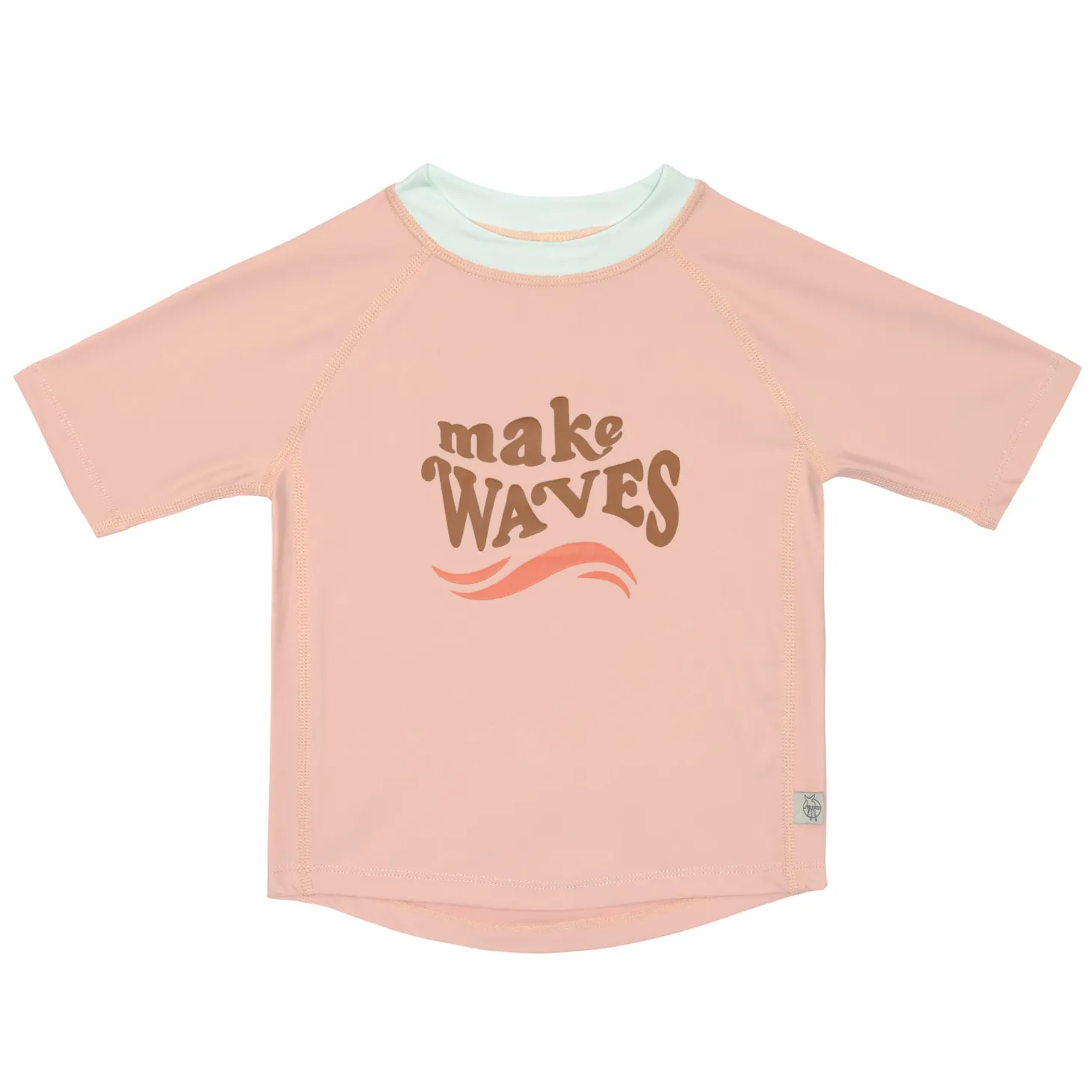 Lässig T-shirt anti-UV manches courtes Make Waves Pêche