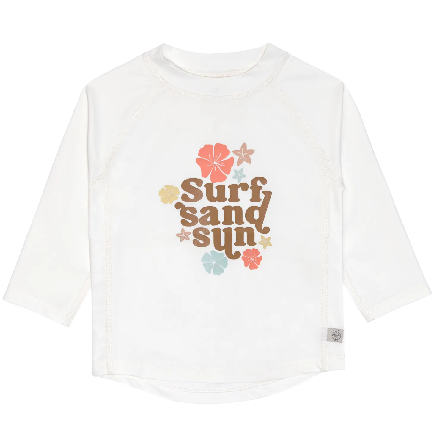 Lässig T-shirt anti-UV manches longues Fleurs Écru