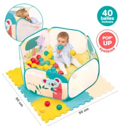 Ludi Aire et tapis de jeu Multicolore 90X85 cm