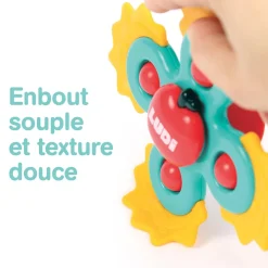 Ludi 3 Baby Spinners Multicolore 10 mois