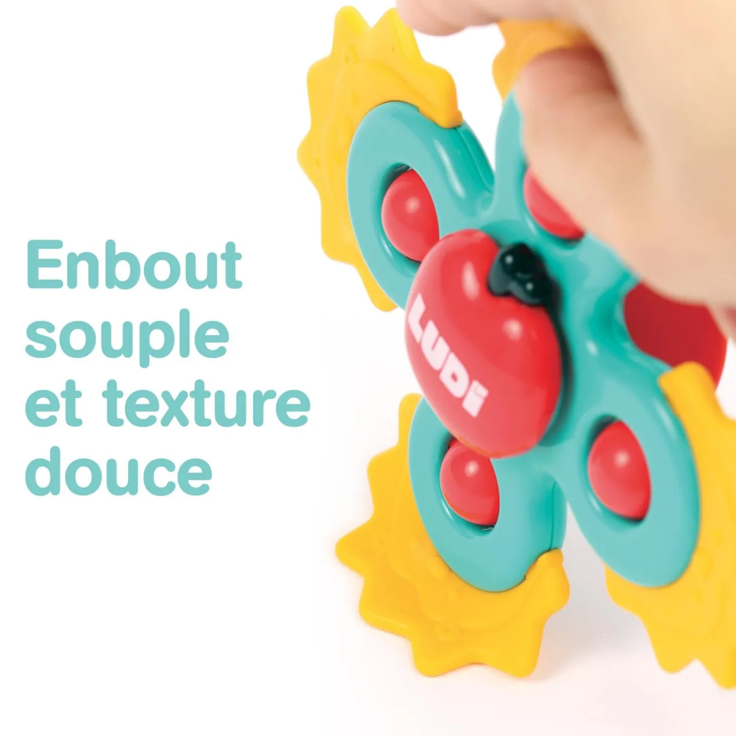 Ludi 3 Baby Spinners Multicolore 10 mois