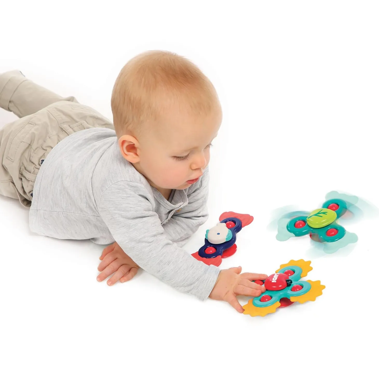 Ludi 3 Baby Spinners Multicolore 10 mois
