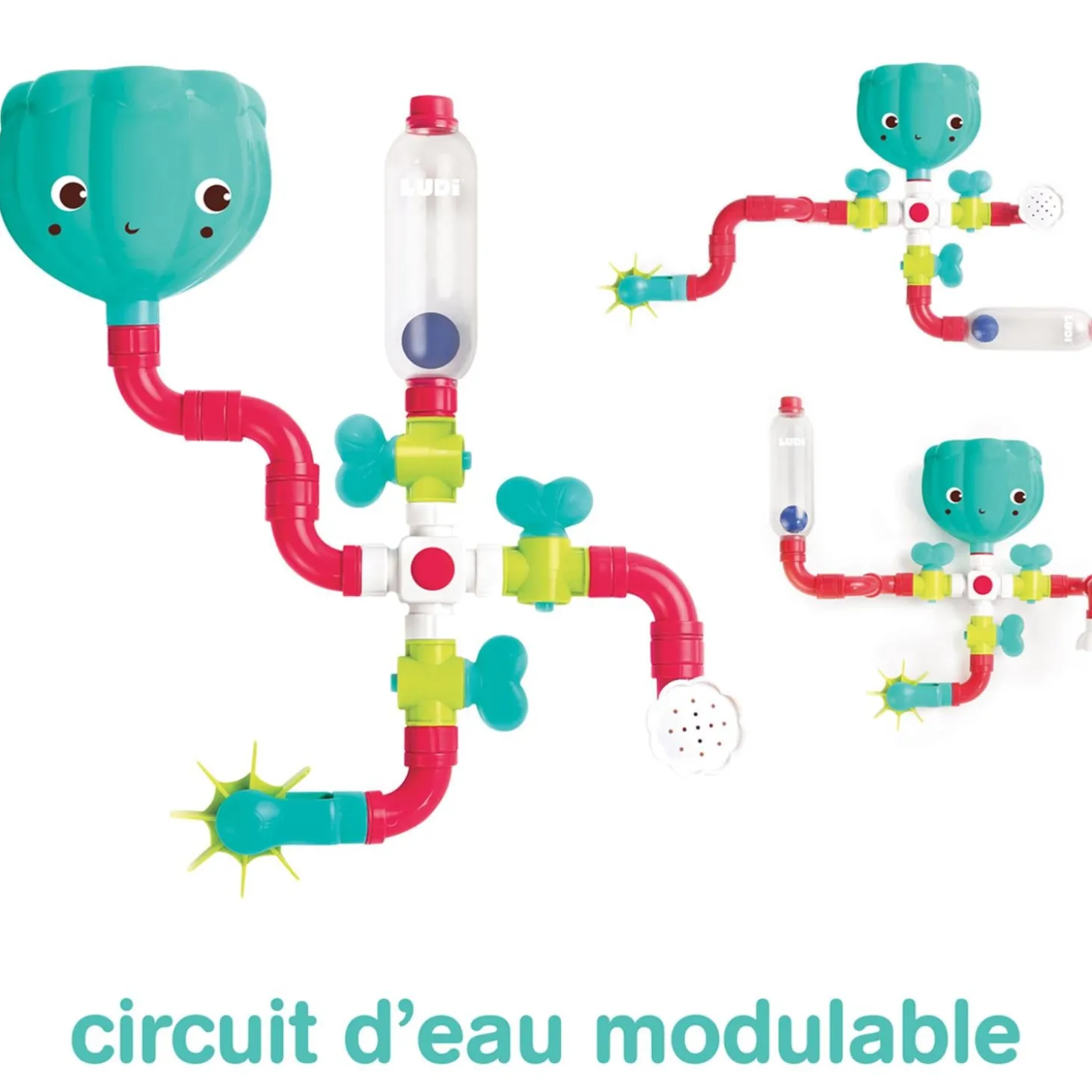 Ludi Circuit à eau Multicolore