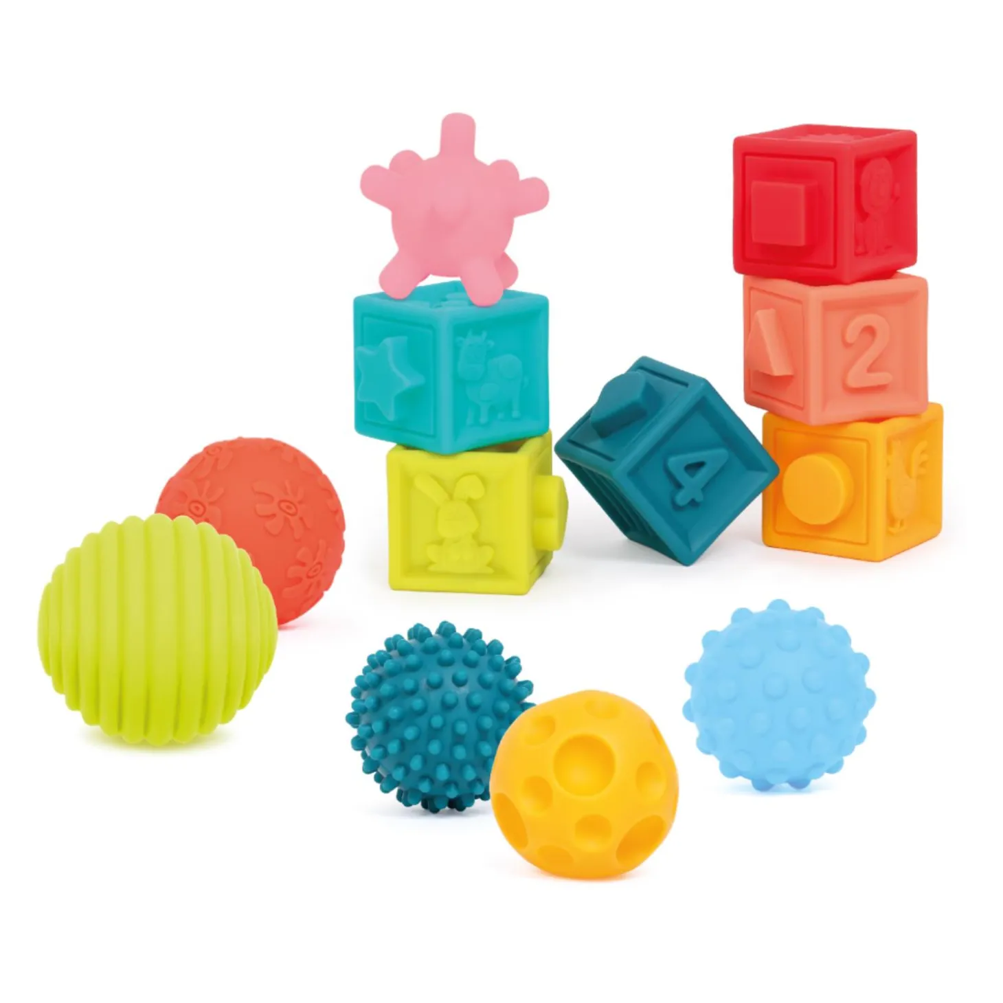 Ludi Coffret Eveil Balles & Cubes Multicolore