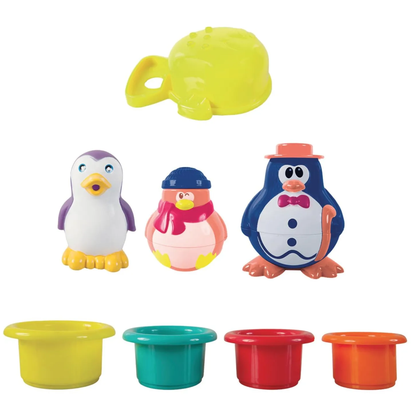 Ludi Coffret jouets de bain Pingouin Multicolore