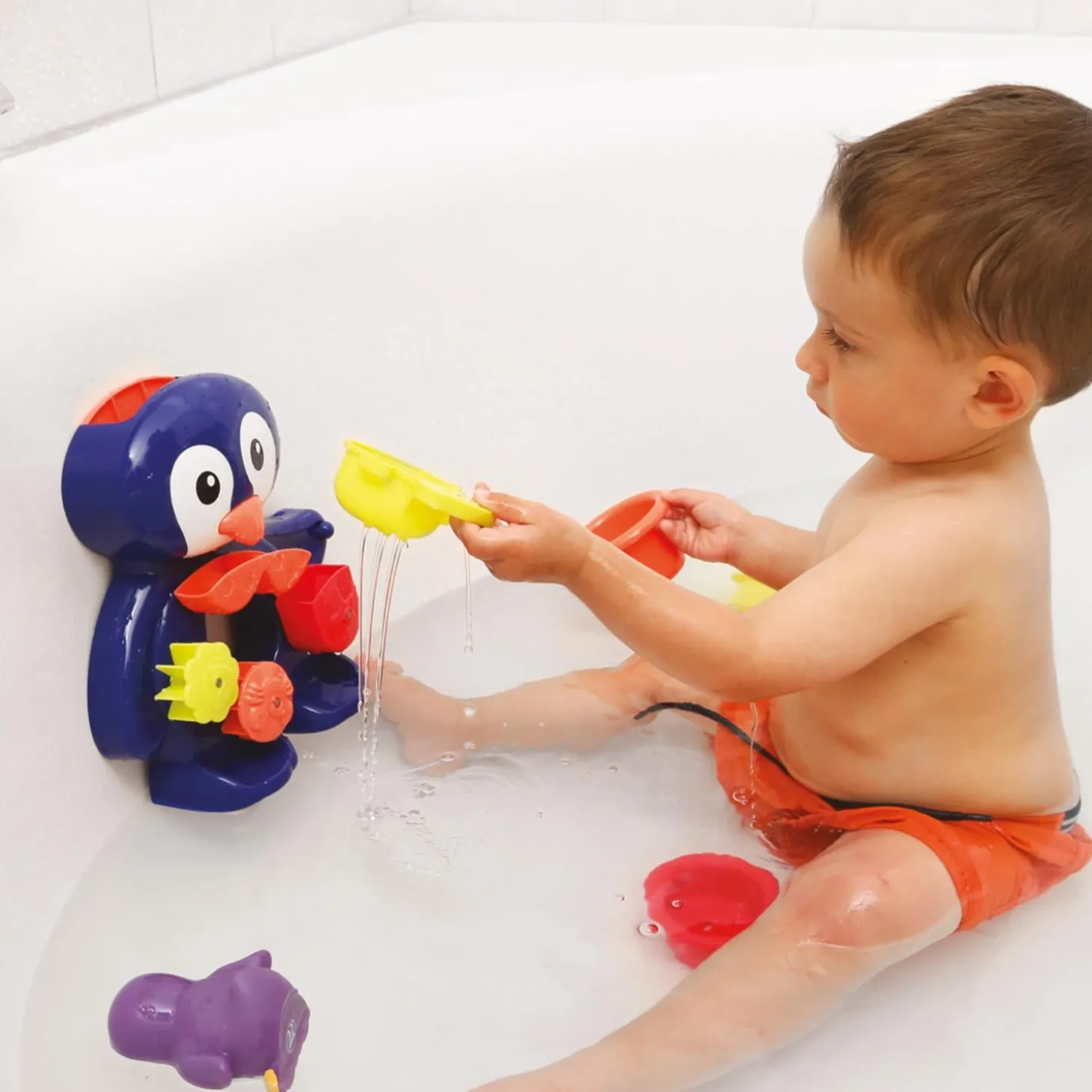 Ludi Coffret jouets de bain Pingouin Multicolore