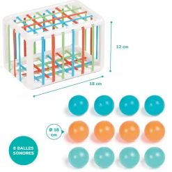 Ludi Cube de manipulation avec balles Multicolore 10 mois