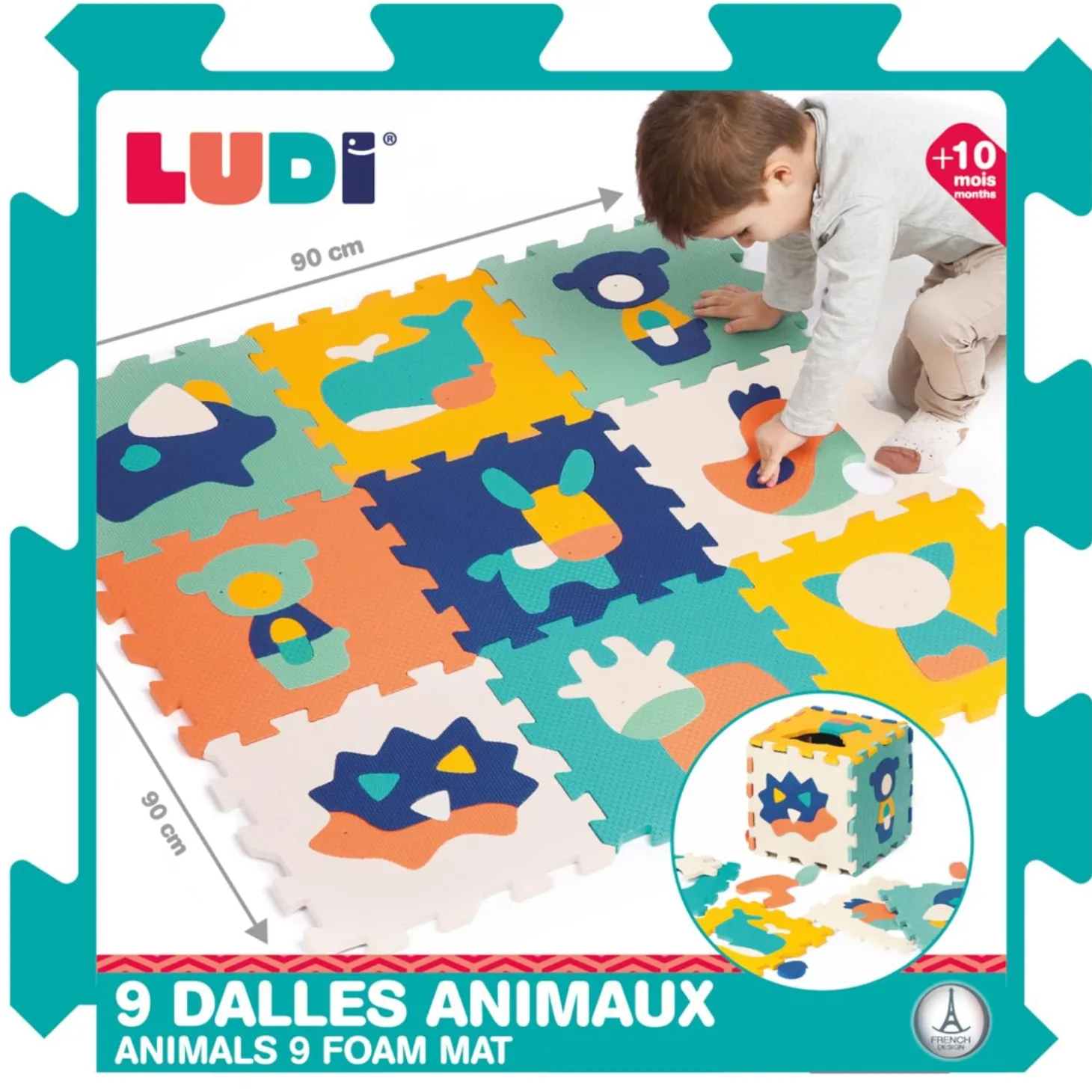 Ludi Dalles 9 animaux Multicolore