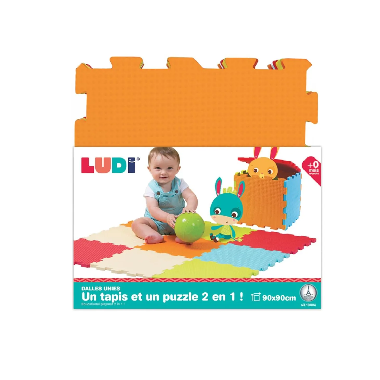 Ludi Dalles en mousse unies Multicolore