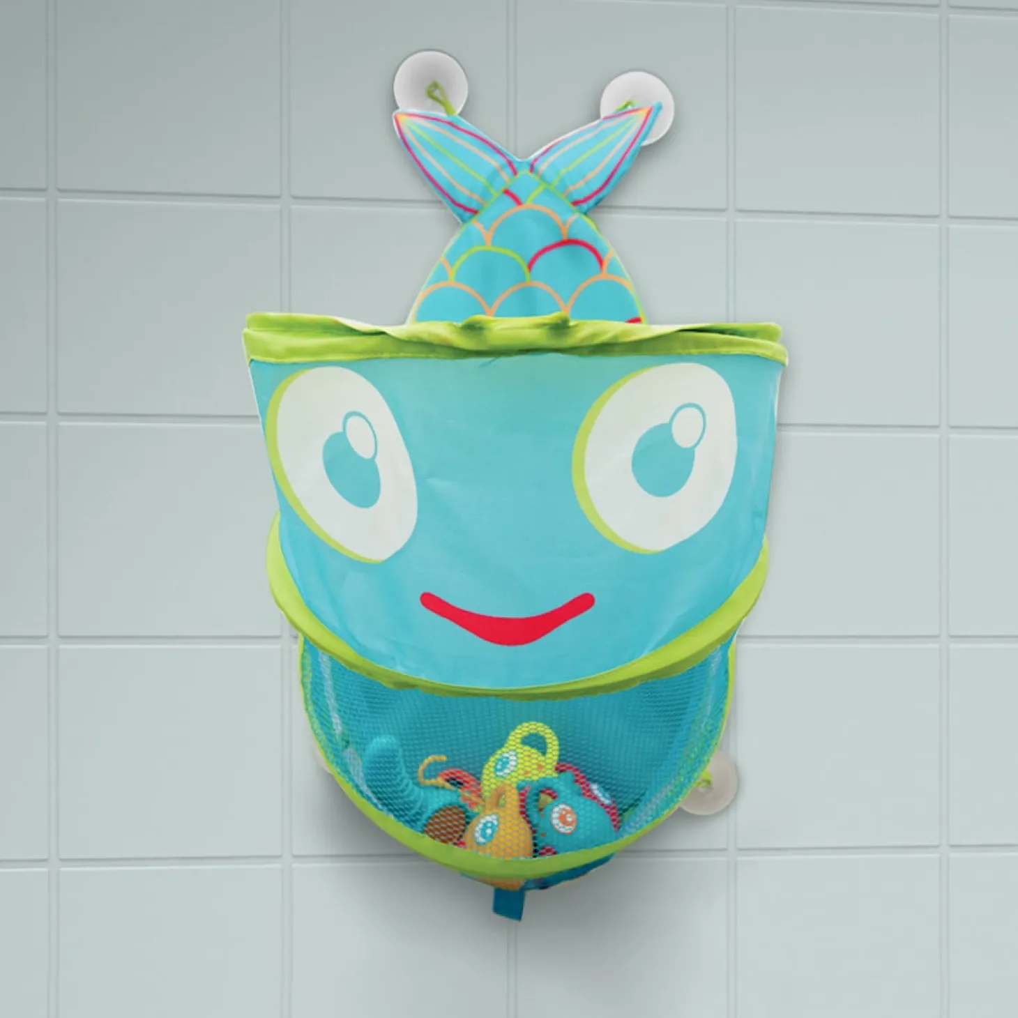 Ludi Grand filet de bain Poisson Bleu