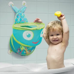 Ludi Grand filet de bain Poisson Bleu
