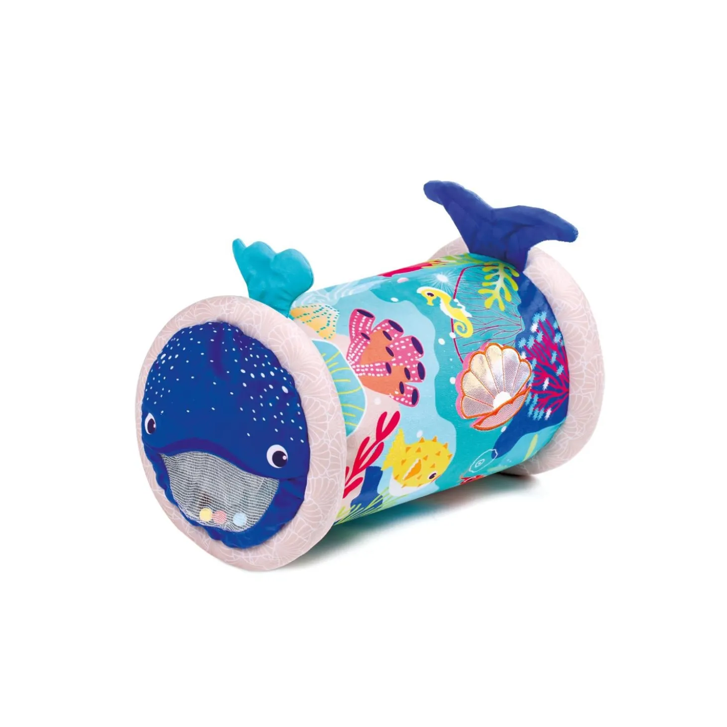 Ludi Jouet Baby Roller Tissus Baleine Multicolore