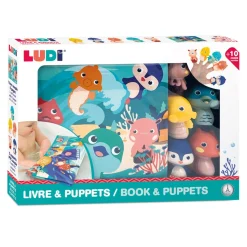 Ludi Livre Pupets Mer Multicolore 20x2x20 cm