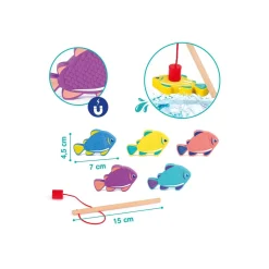 Ludi Pêche à la Ligne Magnétique Multicolore