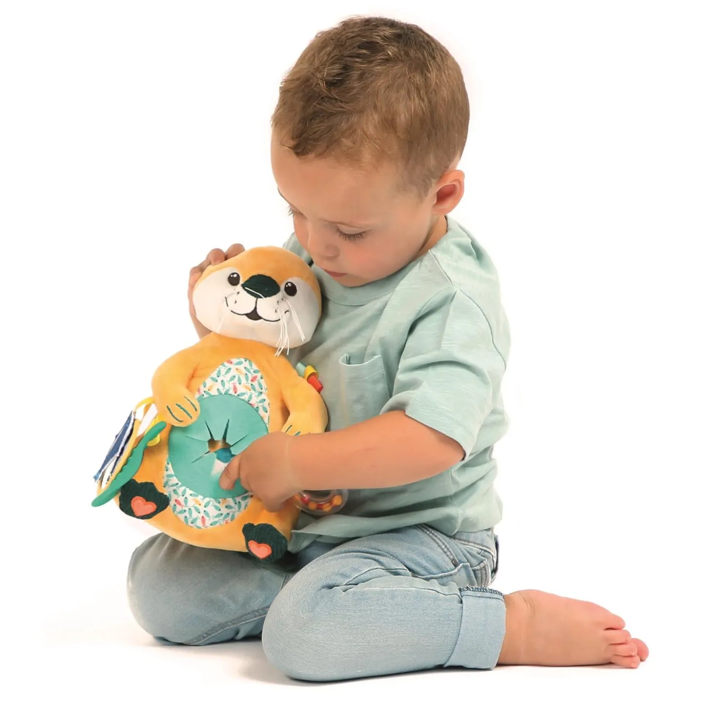 Ludi Peluche d'activités maman loutre Multicolore