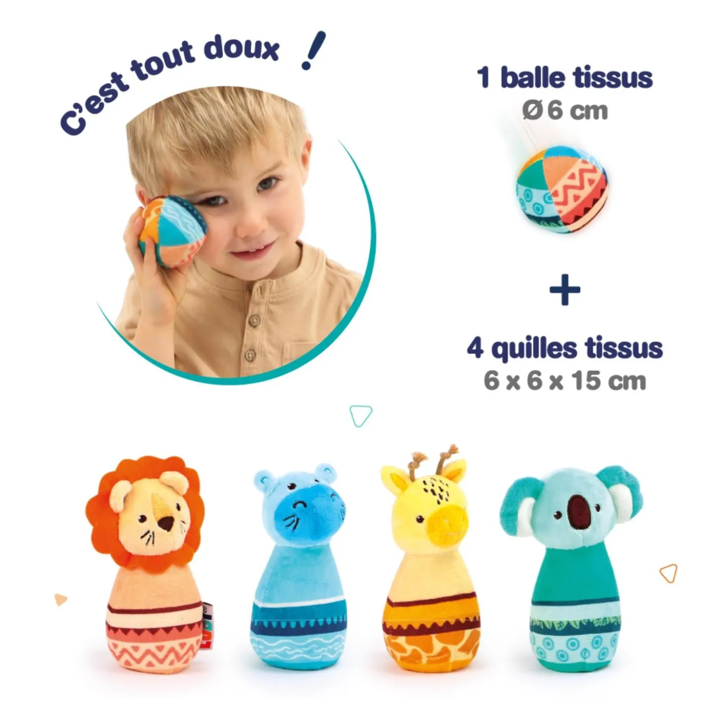 Ludi Quilles tissus Multicolore