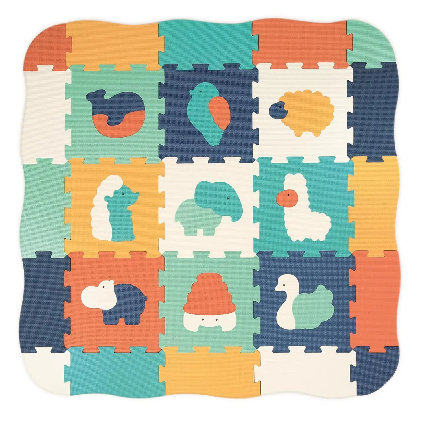 Ludi Tapis bords et Coins Multicolore