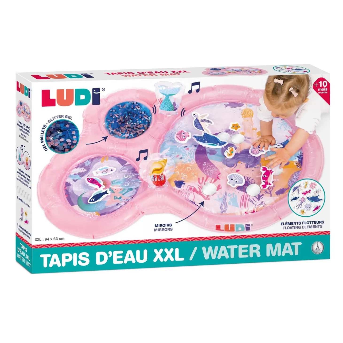 Ludi Tapis d'eau sirene Rose