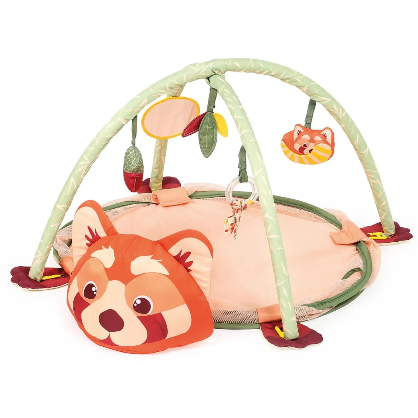 Ludi Tapis et Aire de Jeu Panda Roux Multicolore