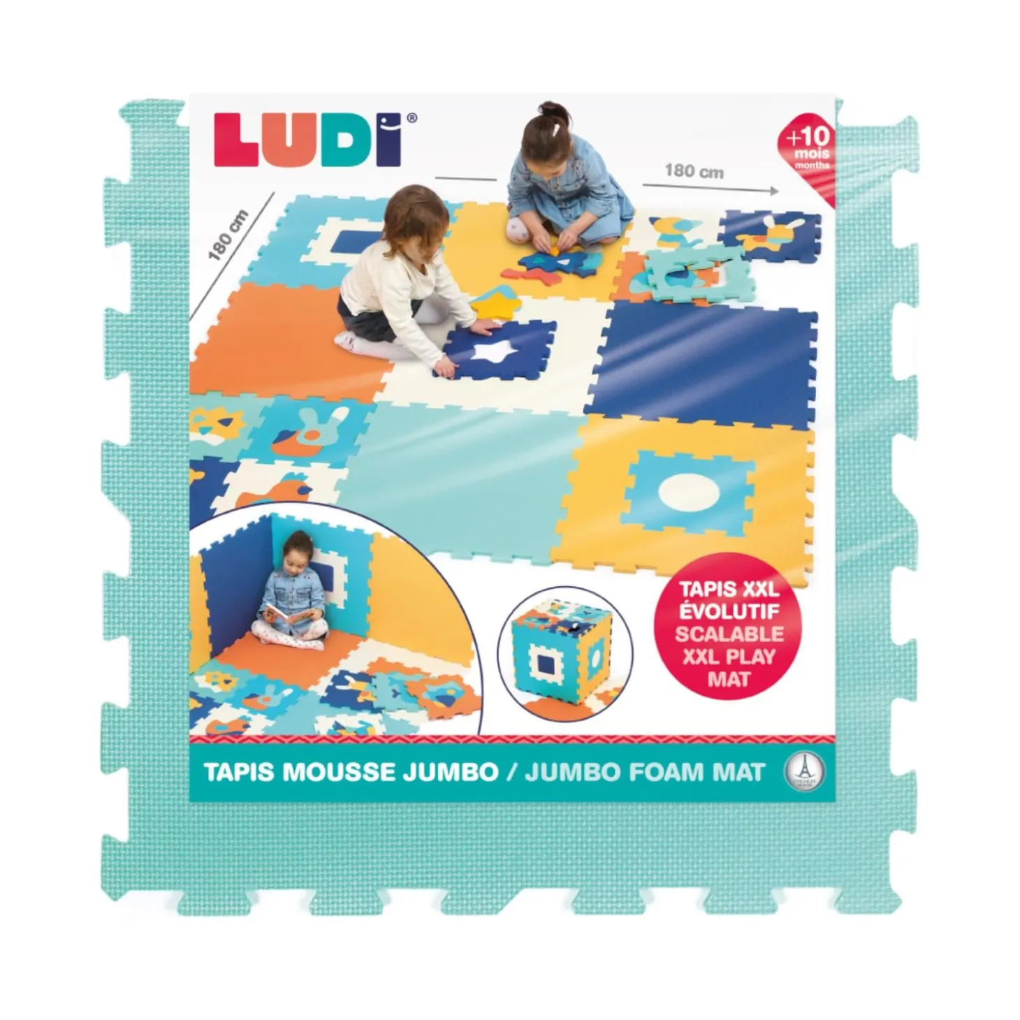 Ludi Tapis mousse Jumbo Multiolore