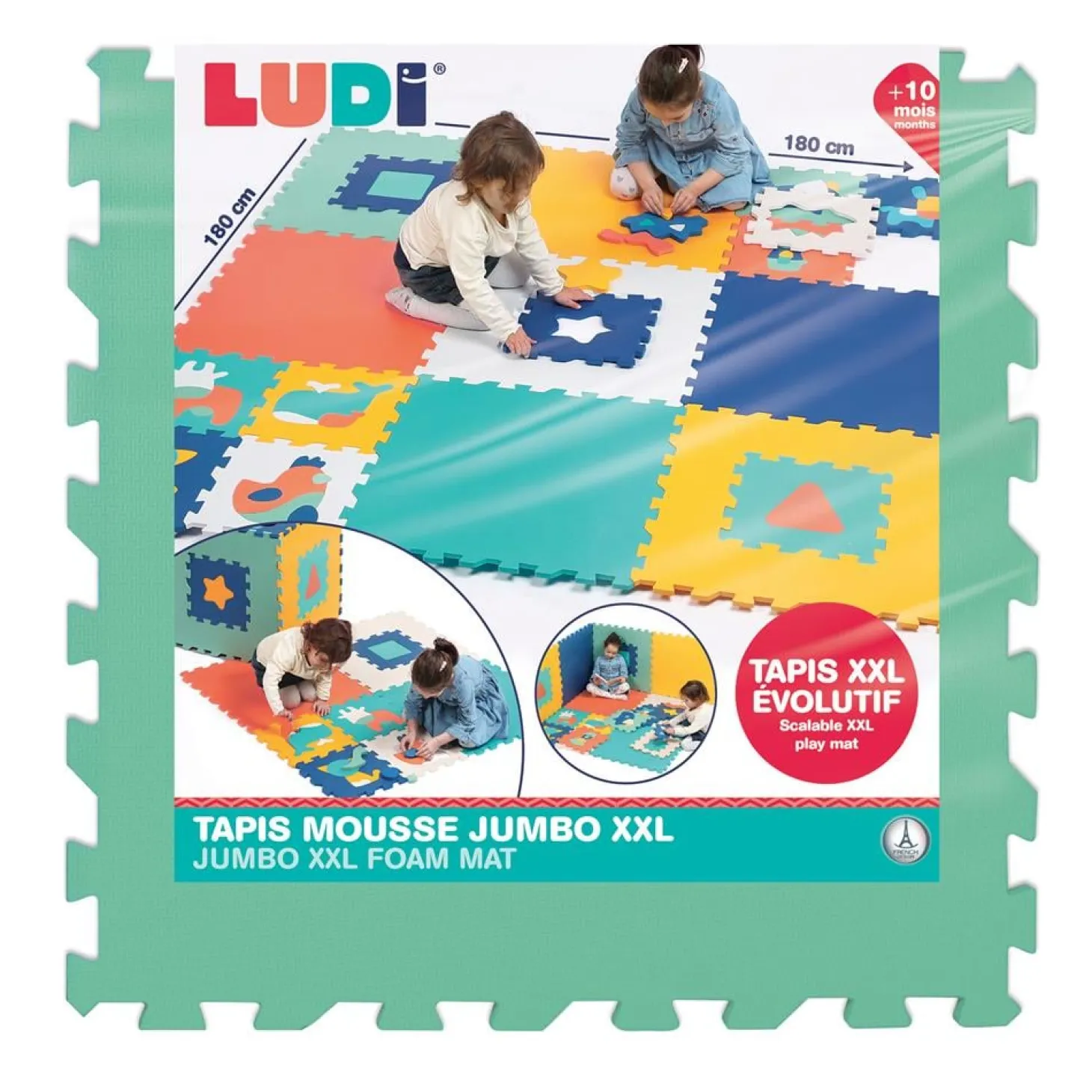 Ludi Tapis mousse Jumbo Multiolore