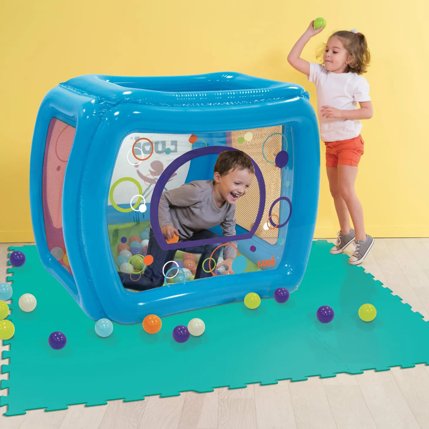 Ludi Tapis mousse Sport et loisirs Bleu
