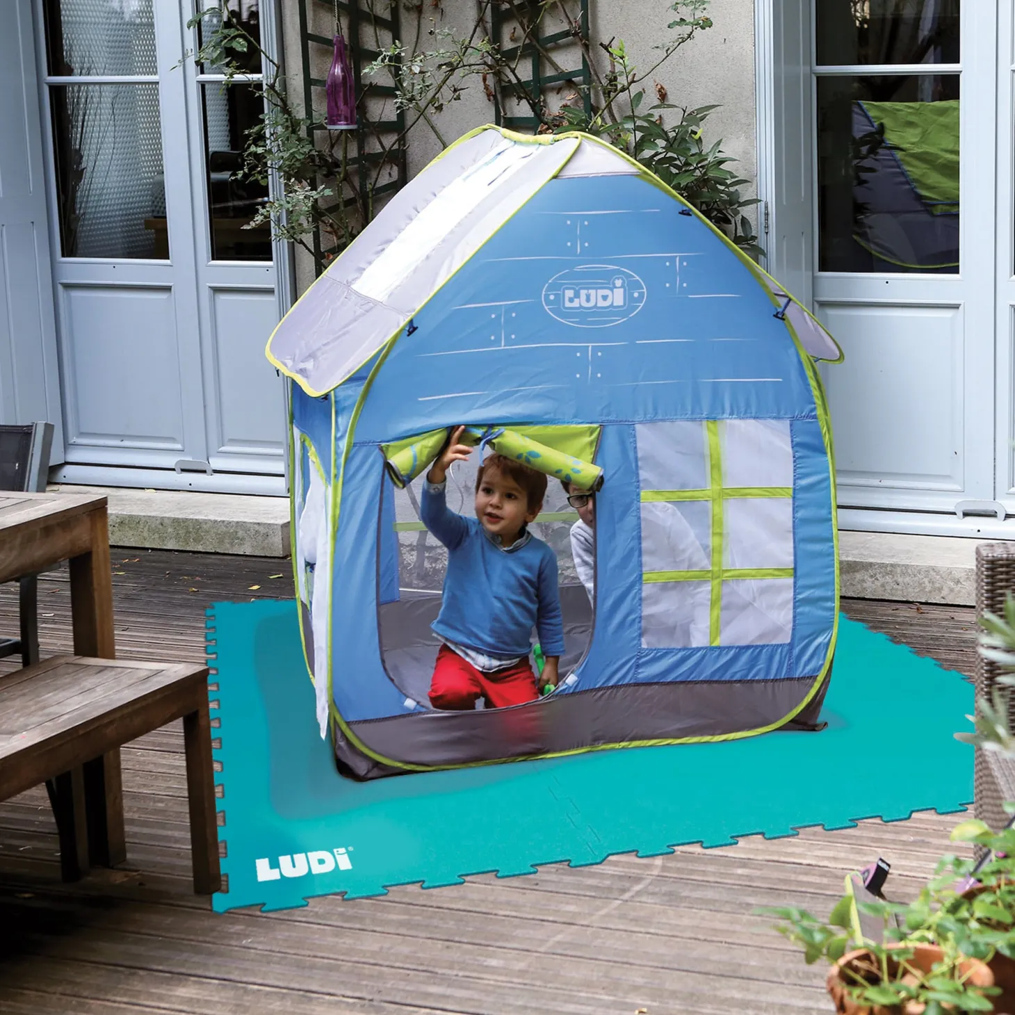Ludi Tapis mousse Sport et loisirs Bleu
