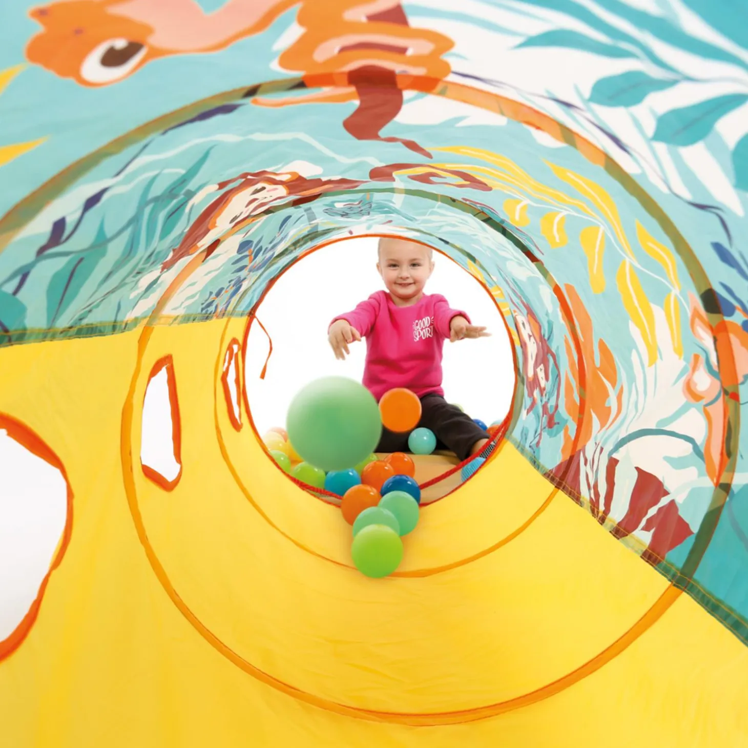 Ludi Tunnel de jeu Multicolore 120 cm