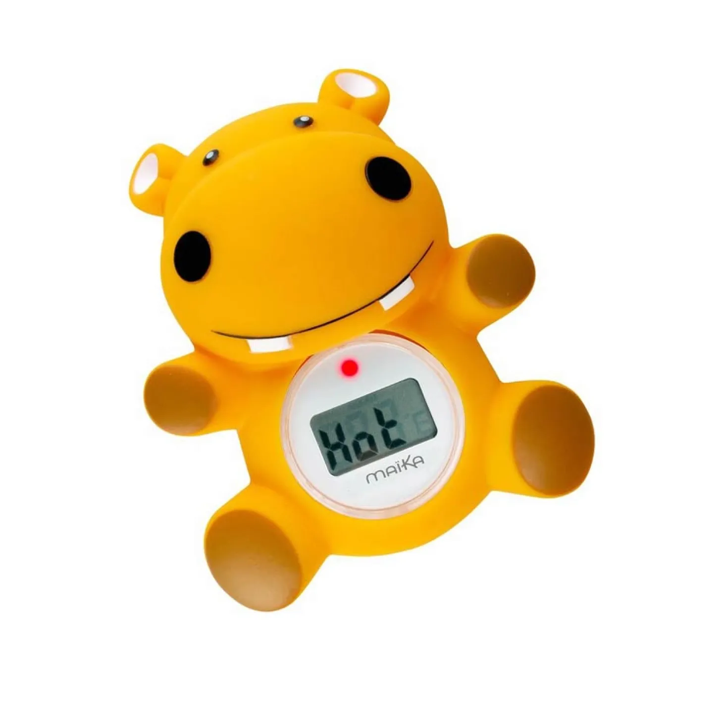 Maïka Thermomètre De Bain Hippo Orange