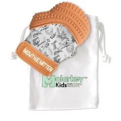 Malarkey kids Mitaine de dentition Marron 3-12 mois