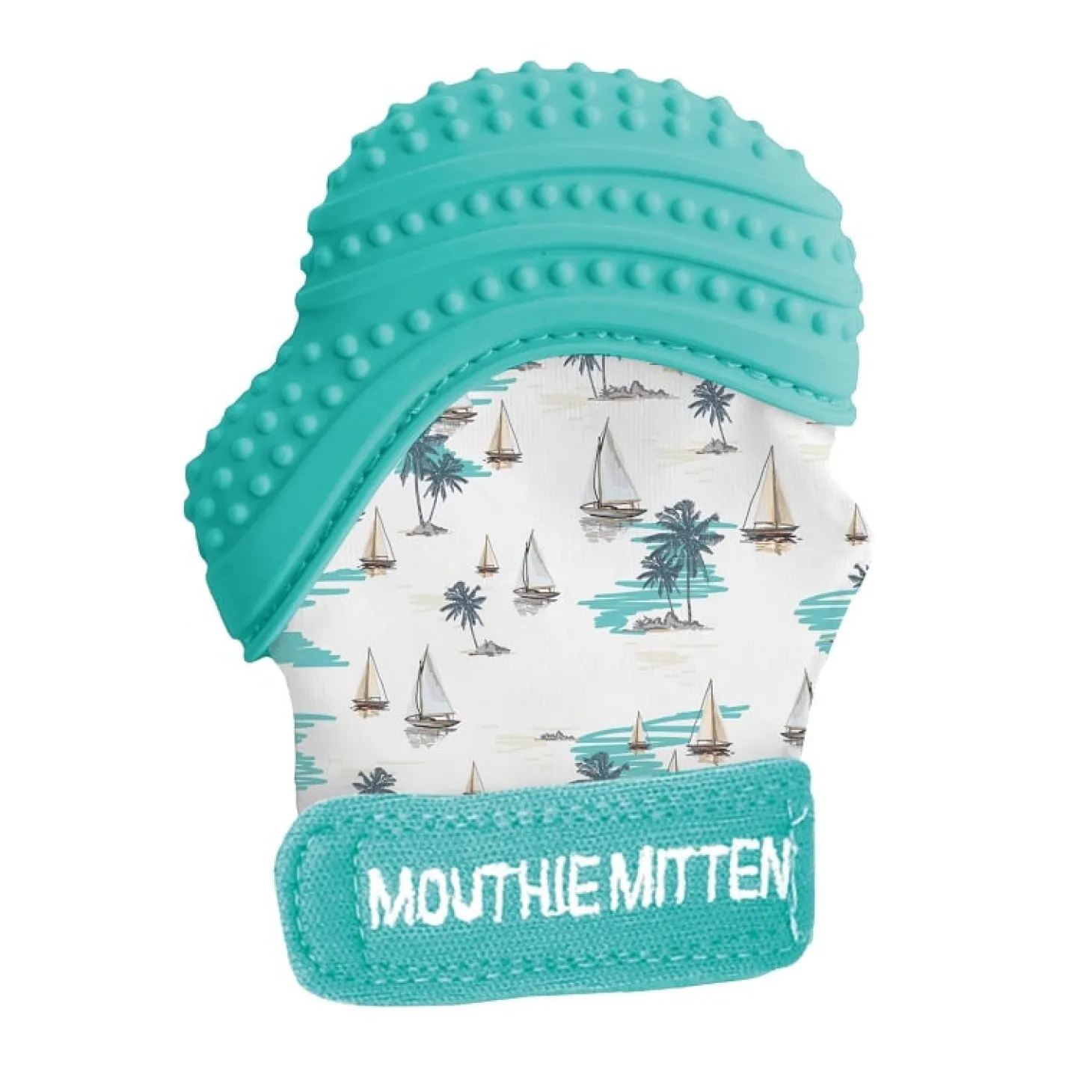 Malarkey kids Mitaine de dentition Turquoise Motif Bateaux 3-12 mois