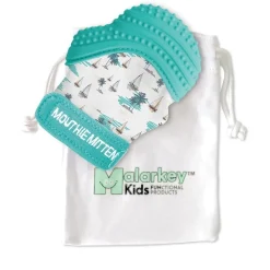 Malarkey kids                    Mitaine de dentition    Turquoise Motif Bateaux            3-12 mois